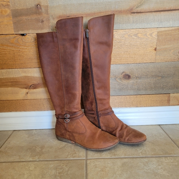 🌴 EUC Neosens Genuine Leather tall boots. Flat heel - Picture 8 of 8